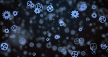 Loop moving gears background