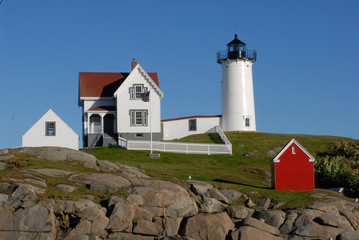 Fototapeta na wymiar Nubble Lighthouse