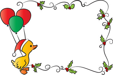 merry chritmas card border