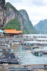 Village sur pilotis koh Panyee, baie Phang Nga, Thaïlande
