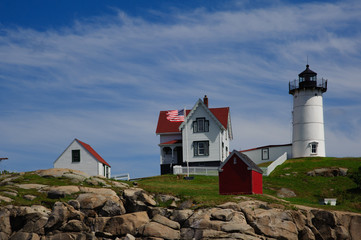 Fototapeta na wymiar Nubble Lighthouse