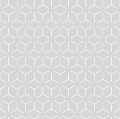 Seamless gray pattern_Geometric honeycomb structure #Vector graphics 