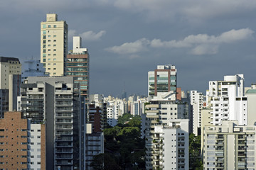 Fototapeta na wymiar Urban landscape with many buildings