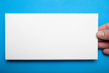 Hand show offset paper. Sheet template. Booklet design.