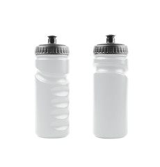 Plastic sport water bottle isolated
