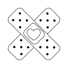 medicinal bandages isolated icon vector illustration design