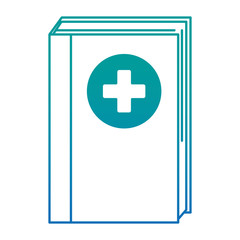 medicine text book icon vector illustration design