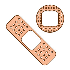 medicinal bandages isolated icon vector illustration design