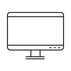 monitor computer isolated icon vector illustration design