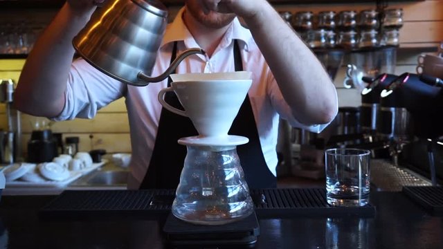 60 seconds timelapse V60 alternative coffee brew style making