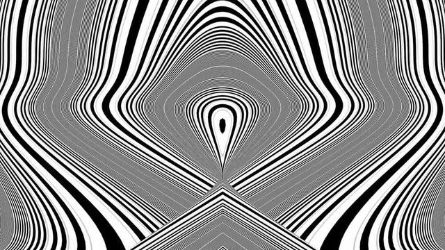 Hypnotic Rhythmic Movement Black And White Stripes