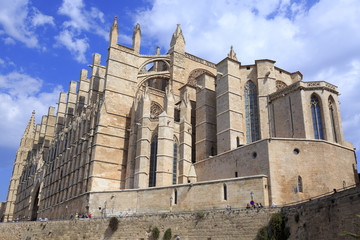 Europe, Spain, Balearic Islands, Mallorca. Cathedral of Santa Maria of Palma.