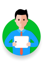 business man cartoon icon vector illustration avatar