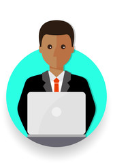 business man cartoon icon vector illustration avatar