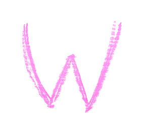 Single hand drawn letter isolated