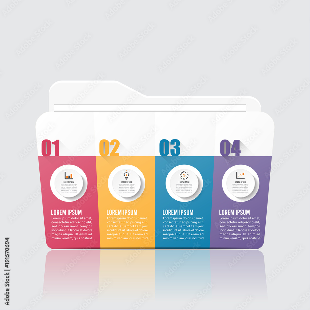 Poster infographic design vector and marketing icons can be used for workflow layout, diagram, annual repor