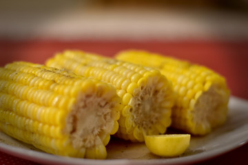 Sweet Corn with butter and pepper