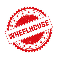 Wheelhouse red grunge stamp isolated © Zobaair