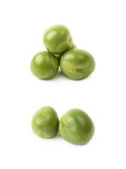Green pea bean isolated
