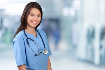 Young female doctor in hospital