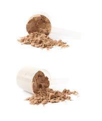 Protein powder in a cup