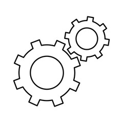 gears machinery isolated icon vector illustration design