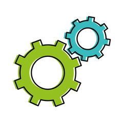 gears machinery isolated icon vector illustration design
