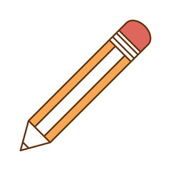 pencil school isolated icon vector illustration design
