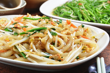 Taiwan's hakka  traditional cuisine - Dry rice noodles     