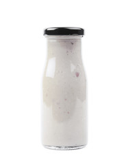 White sauce in a bottle isolated