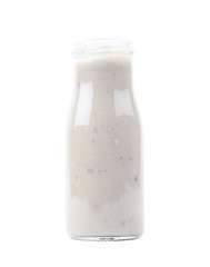 White sauce in a bottle isolated