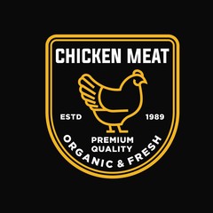 Fototapeta na wymiar chicken - vector logo/icon illustration mascot