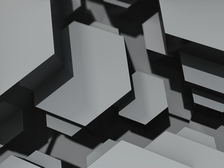 futuristic digital 3d art fractal illustration - look in the infinity