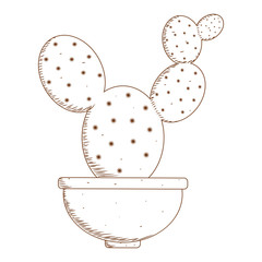 Abstract cute cactus