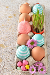 Decorative easter eggs