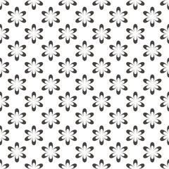 Pattern Abstract Geometric Wallpaper Vector illustration. background. black. on white background. Flower