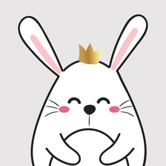 Obraz premium cute rabbit vector