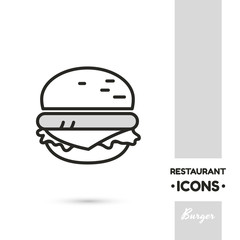 Burger Linear Icon