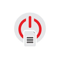 Document Power Logo Icon Design