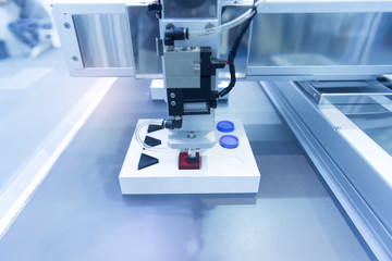 robotic pneumatic piston sucker unit on industrial machine,automation compressed air factory production