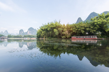 Fototapeta premium landscape in Yangshuo Guilin, China