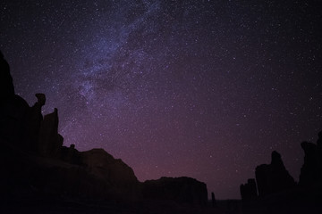 Starry sky over the Arches National Park, Utah - 191585040