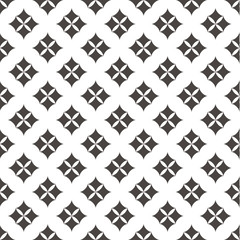 Pattern Abstract Geometric Wallpaper Vector illustration. background. black. on white background. Flower