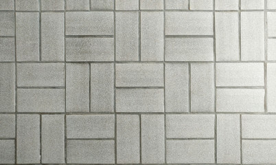 Fototapeta premium Gray tiles pattern texture background.