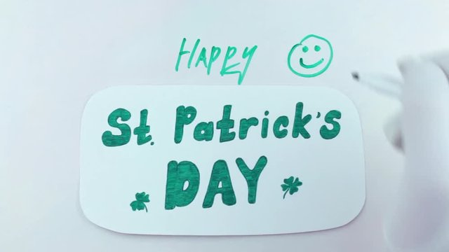 St. Patrick's Day and positive smilie