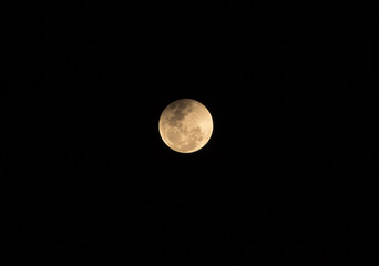 Moon in dark night background