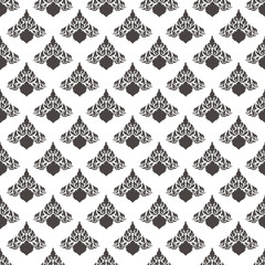 Thai pattern. Line Thai, The Arts of Thailand. on white background. vector illustration