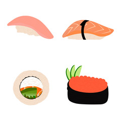 Abstract delicious sushi