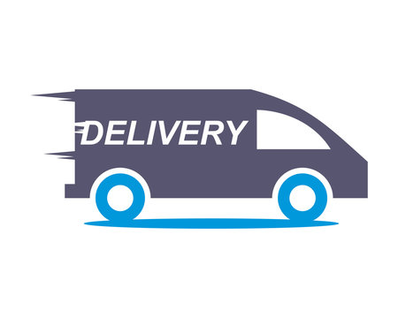 delivery car transportation vehicle ride drive image vector icon