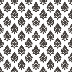 Thai pattern. Line Thai, The Arts of Thailand. on white background. vector illustration